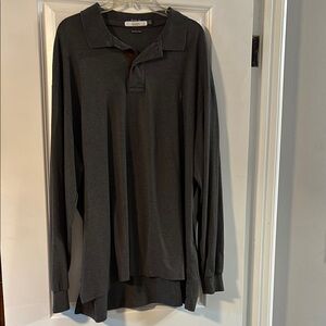 Polo Charcoal Long Sleeve Polo size XX-Large tall  like new